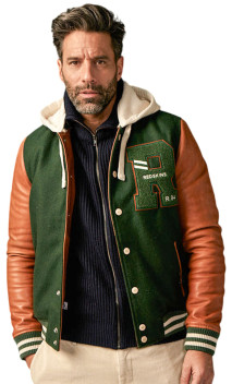 Blouson Cuir Homme Teddy Redskins Cambridge School