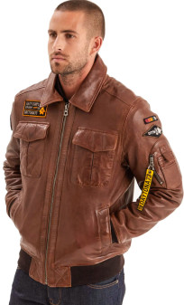 Guynemer Blouson Aviateur Cuir Daytona
