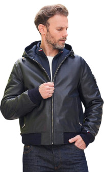 Drone Patrouille de France Blouson Cuir Homme