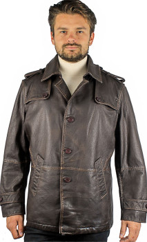 Luzege Veste Cuir Homme Giorgio