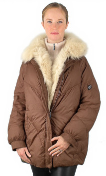 Ivory Doudoune Courte Femme Levinsky