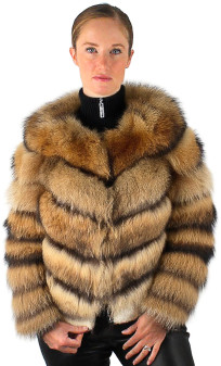 Luna Veste Courte Femme en marmotte Finlandaise Giorgio