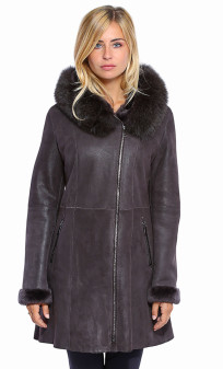 Napoli Manteau Peau Lainée L'Univers Du Luxe