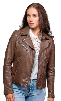 Olympe Rose Garden Perfecto Cuir Femme