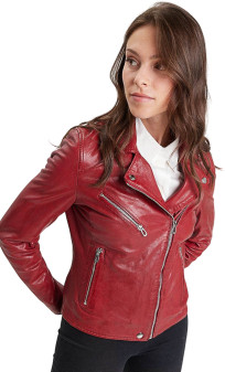 Olympe Rose Garden Perfecto Cuir Femme