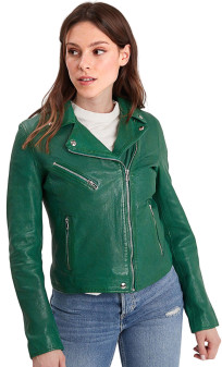 Olympe Rose Garden Perfecto Cuir Femme