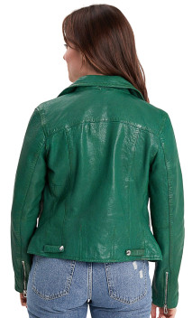 Olympe Rose Garden Perfecto Cuir Femme