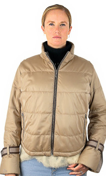 Davis Perfecto Femme Peau Lainée Avec Doudoune Akhesa