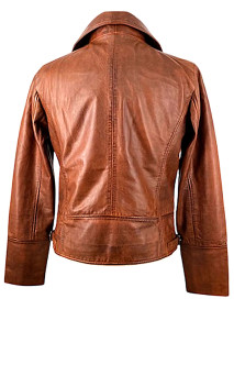 Camelia Perfecto cuir femme Black lines