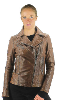 Juliette Perfecto cuir Femme Rose Garden