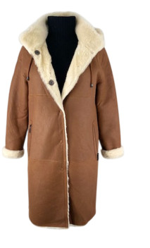 Giorgiana Manteau Long Réversible Femme Agneau Levinsky