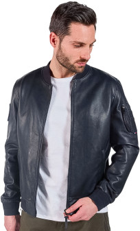 Faucon Paloma Patrouille de France Blouson Cuir Homme