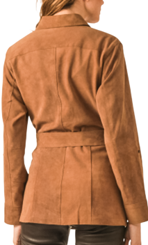 Adige Veste Saharienne Chèvre Velours Giorgio