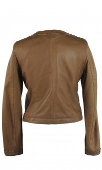 Blouson Cuir Guest Marisa Camel