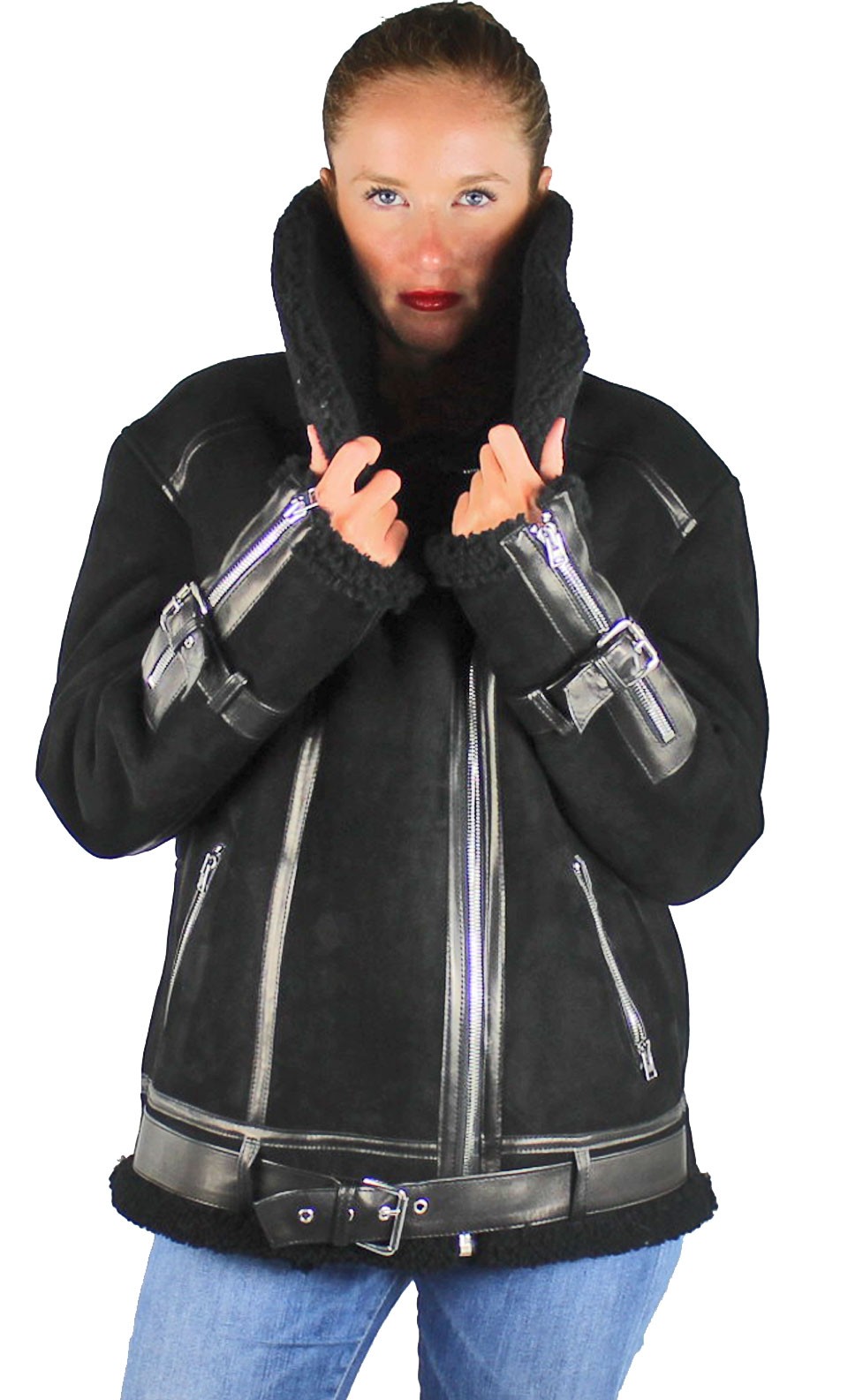 Blouson Mouton Retourné Giorgio Bambou - Paulène Cuirs et ...