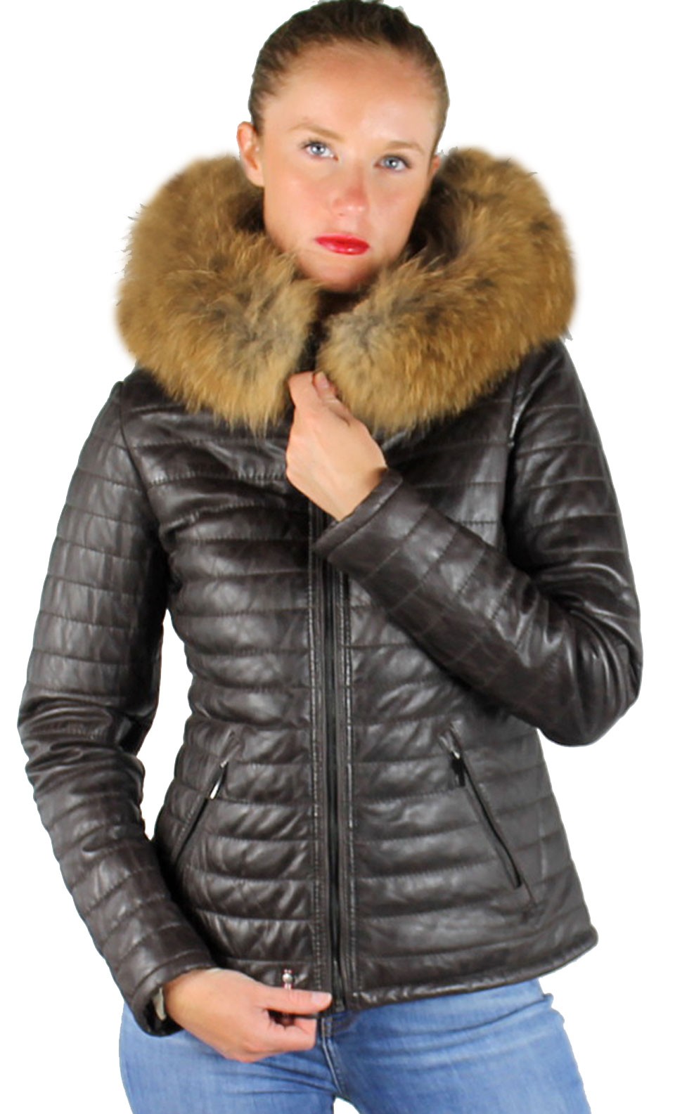 doudoune cuir oakwood