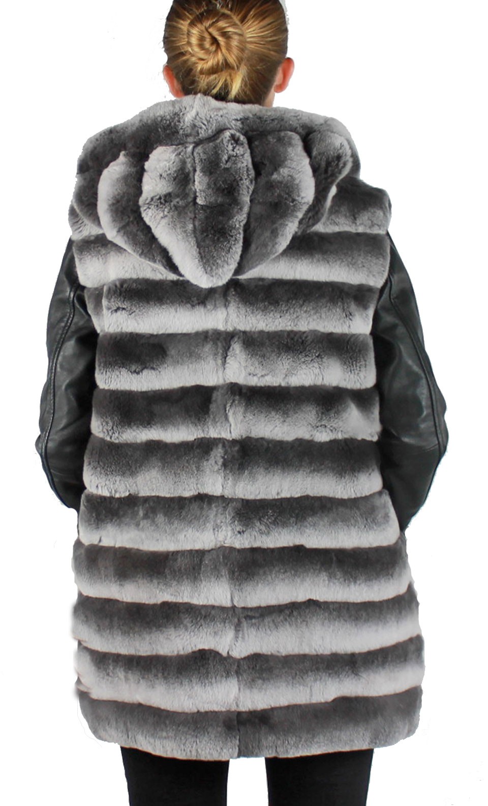 doudoune sans manche fourrure