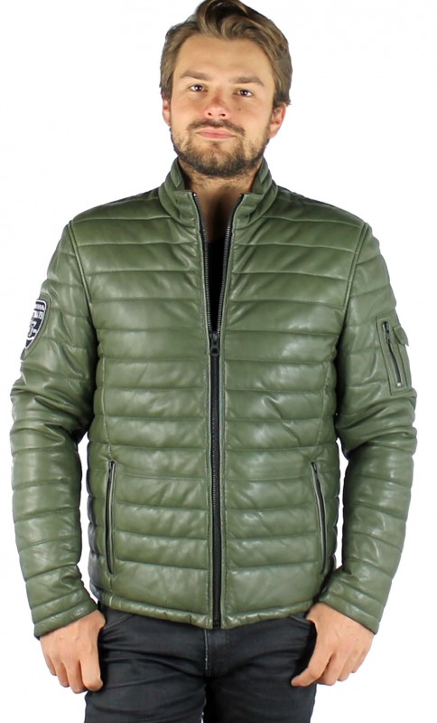 Doudoune Homme En Cuir Daytona Travis