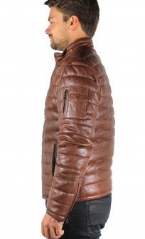 Doudoune Homme En Cuir Daytona Travis