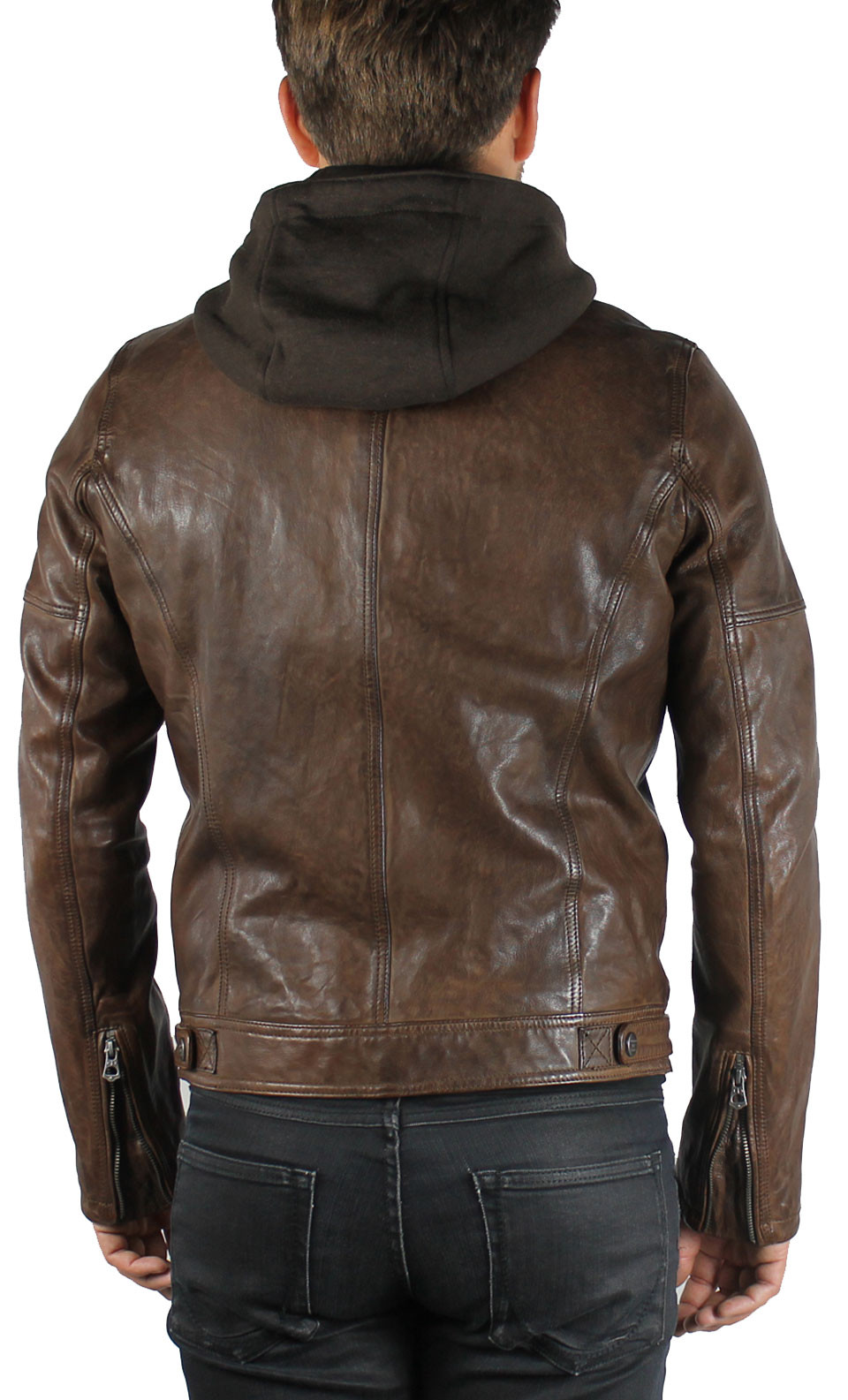 Blouson Cuir Capuche Daytona Bishop Daytona Cuir Paulene Com