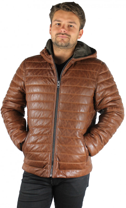 doudoune cuir oakwood