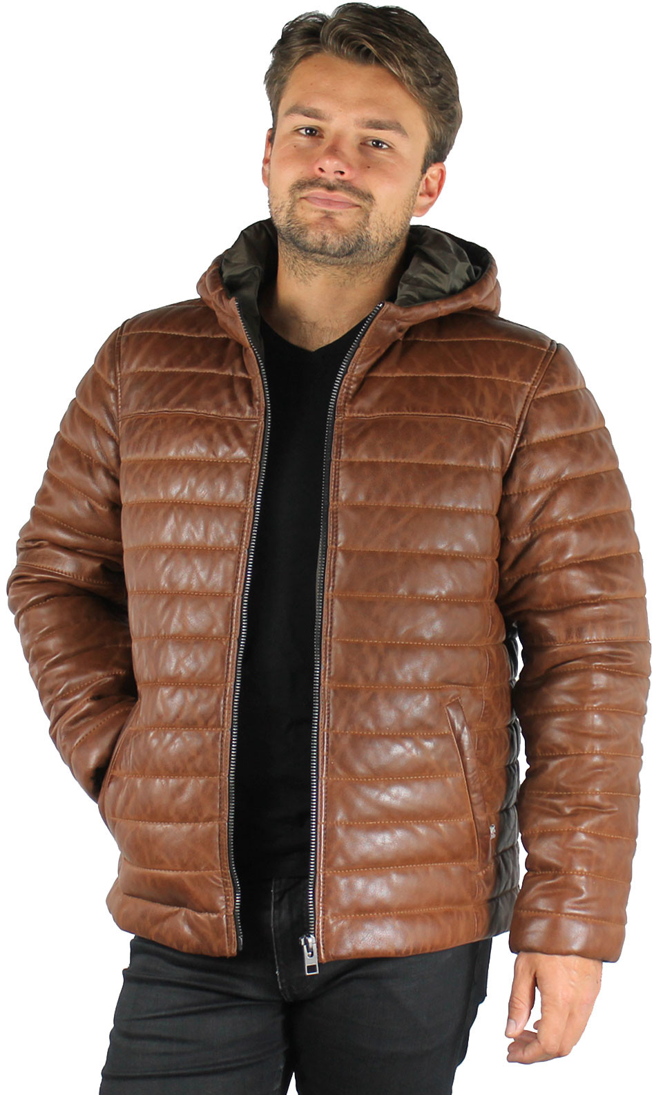 Doudoune cuir oakwood homme Clearance