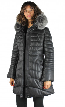 Doudoune Cuir Giorgio Jacqueline
