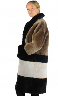 Manteau Peau Lainée Femme Reversible Tricia