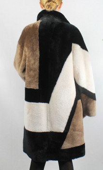 Manteau Peau Lainée Femme Reversible Tricia