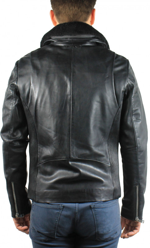 Blouson Moto Cuir Style REDSKINS NORTON - Taille XL, Noir, Occasion Très Bon État
