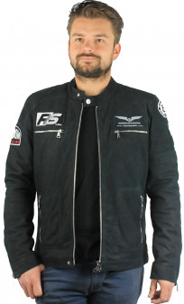 Blouson Cuir Homme Luther Redskins
