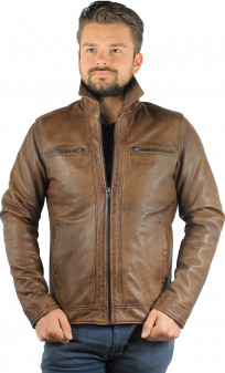 Blouson Cuir Homme Black Lines Paulene Consalvo