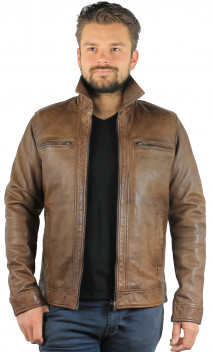 Blouson Cuir Homme Black Lines Paulene Consalvo