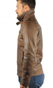 Blouson Cuir Homme Black Lines Paulene Consalvo