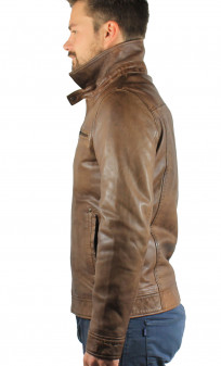 Blouson Cuir Homme Black Lines Paulene Consalvo