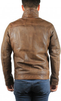 Blouson Cuir Homme Black Lines Paulene Consalvo