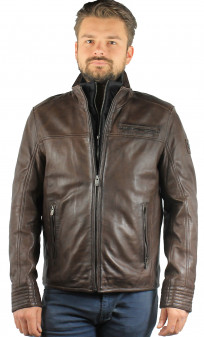 Blouson Cuir Homme Milestone Manuel