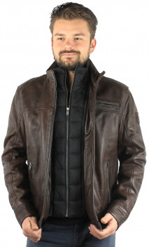 Blouson Cuir Homme Milestone Manuel