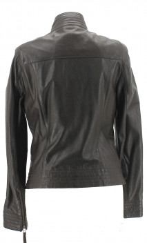 Blouson Cuir Begonia Marron Oakwood