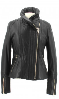 Blouson  Giorgio Cuir Noir Ilyana