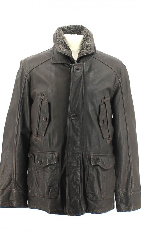 Veste Cuir Homme Quadro Baggio