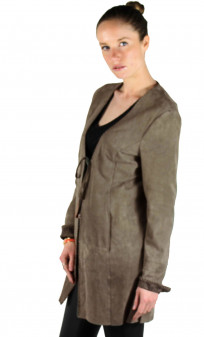Veste Longue Chévre Velours Paulene Stella