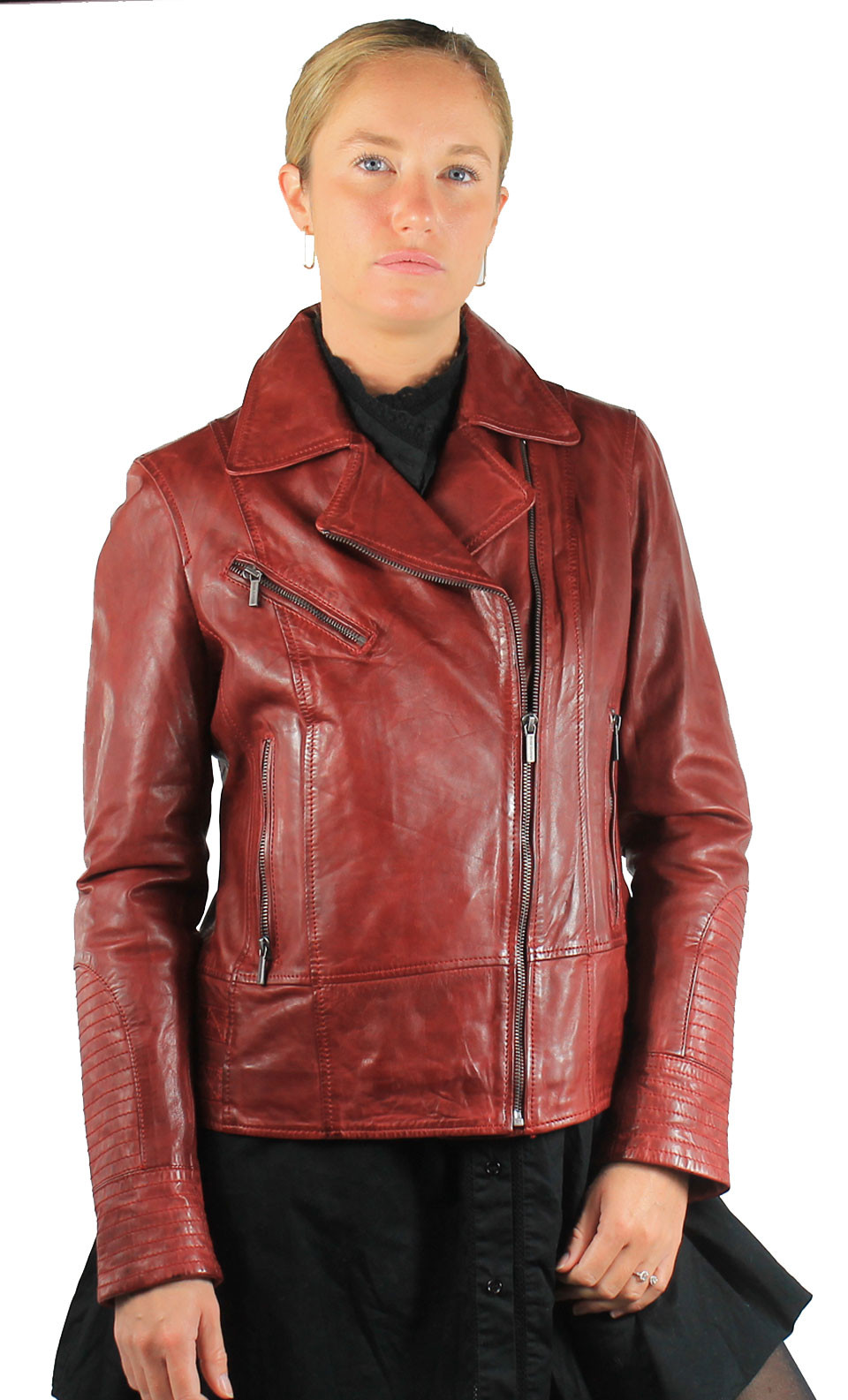 Perfecto cuir Femme Rose Garden Juliette