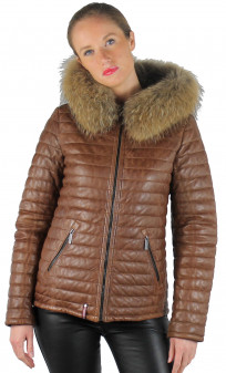 Mandy Doudoune Cuir Femme Oakwood