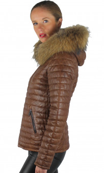 Mandy Doudoune Cuir Femme Oakwood