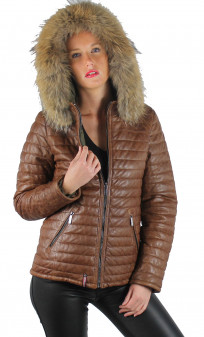 Mandy Doudoune Cuir Femme Oakwood