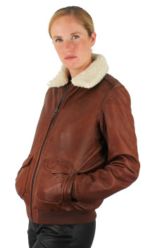 Aviateur Cuir Black Lines Balmain