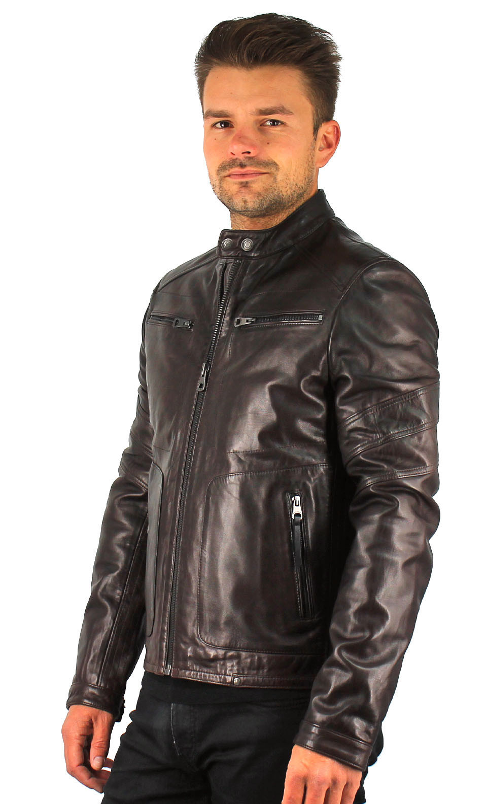 REDSKINS Blouson Cuir Homme LEERON coloris Togo couleur Togo Tailles Hommes M