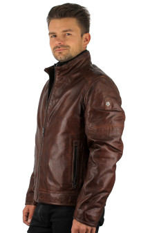 Bender Blouson Cuir Homme Milestone